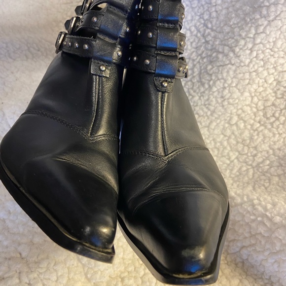 Harley Davidson WELL LOVED black riding boots 8.5 - Picture 4 of 12